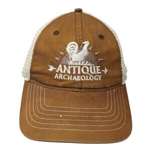 Antique Archaelogy Snapback Trucker Hat Brown One Size Mesh Back 6 Panel Zkapz